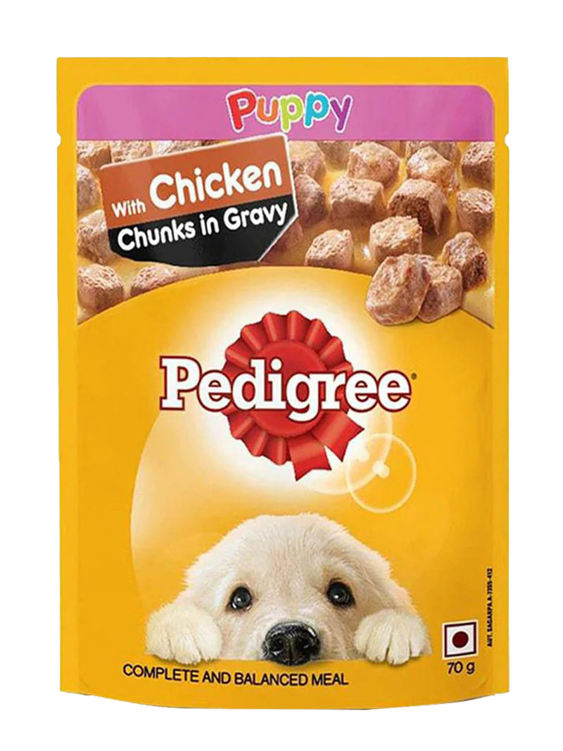 Buy Pedigree Puppy Treats Chicken Chunks in Gravy at a low price in online India on petindiaonline