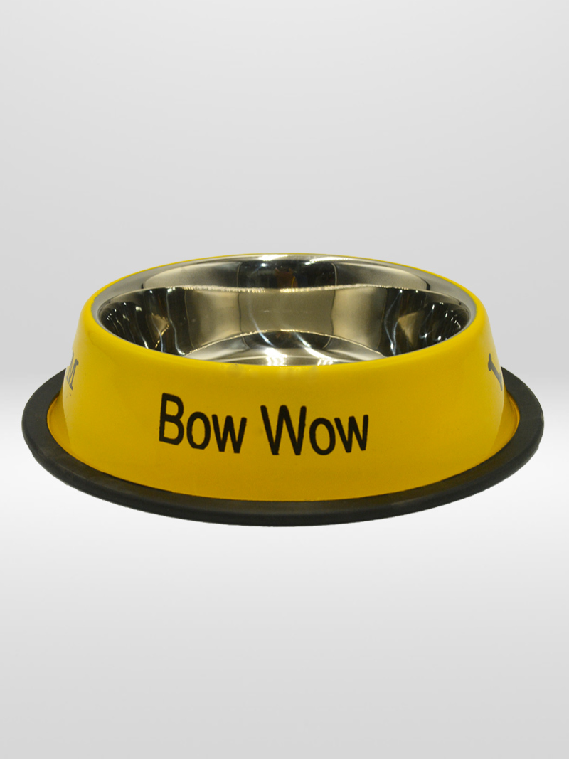 Buy Petex Yellow Steel Cutie Bowl For Dogs and Cats at a low price in online India on petindiaonline