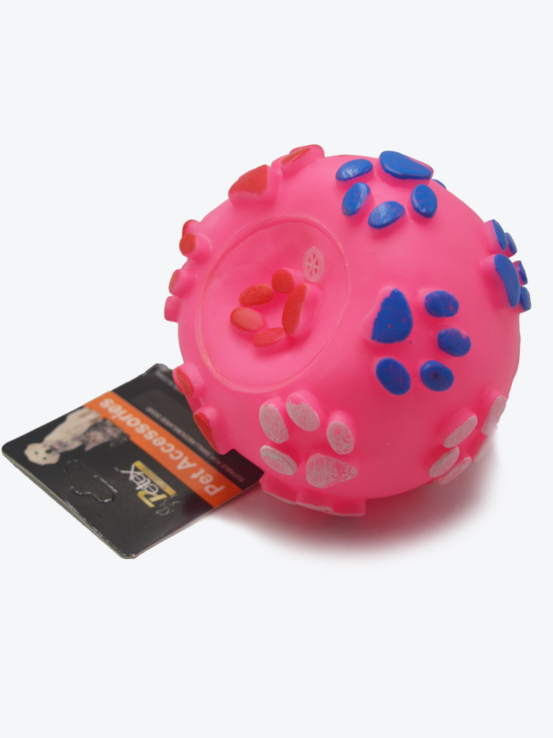 Buy Dog Paw Print Pink Squeeze Ball Toy at a low price in online India on petindiaonline